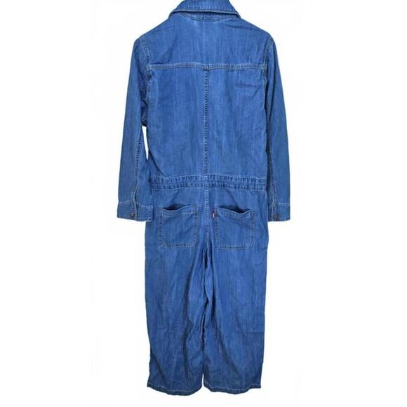 Levi's Women's Long Sleeve Blue‎ Denim Overalls Size Small NWT - Picture 2 of 9